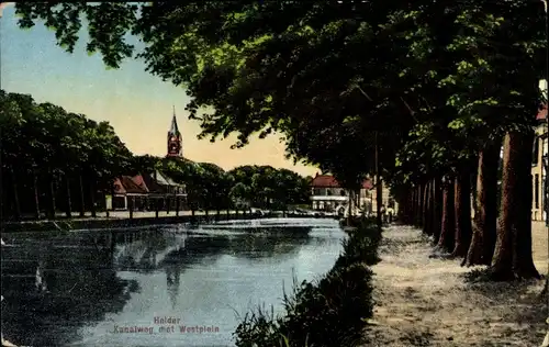 Ak Den Helder Nordholland Niederlande, Kanaalweg met Westplein