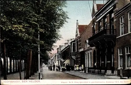 Ak Den Helder Nordholland Niederlande, Hoofdgracht