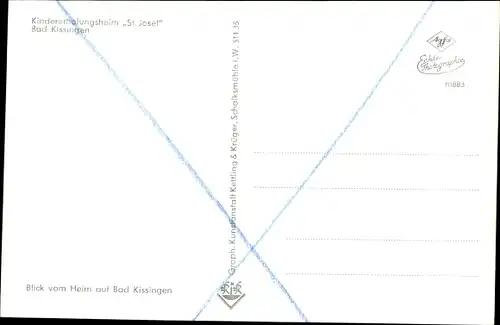 Ak Bad Kissingen, Kindererholungsheim, St. Josef