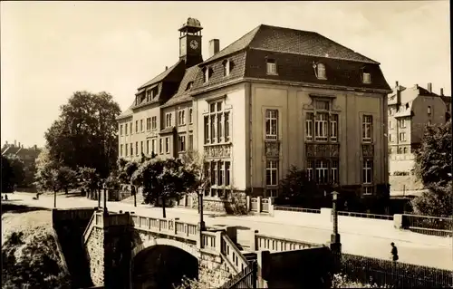 Ak Auerbach im Vogtland, Partie an der Geschwister Scholl Schule