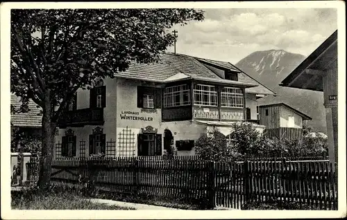 Ak Garmisch Partenkirchen in Oberbayern, Landhaus Winterholler