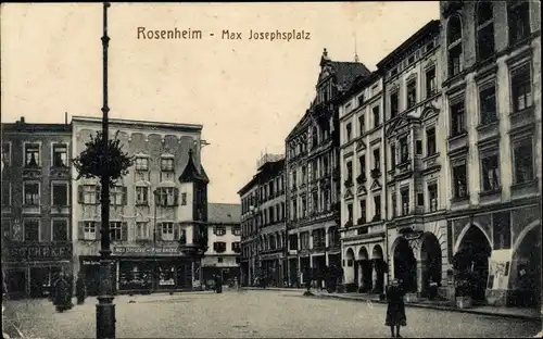 Ak Rosenheim Oberbayern, Max Josephsplatz