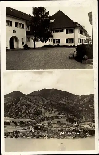 Ak Bad Wiessee in Oberbayern, Panorama, Pension