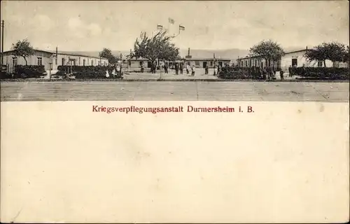 Ak Durmersheim in Baden, Kriegsverpflegungsanstalt