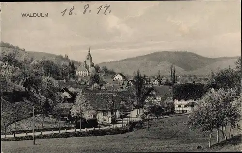 Ak Waldulm Kappelrodeck im Schwarzwald, Totalansicht der Ortschaft