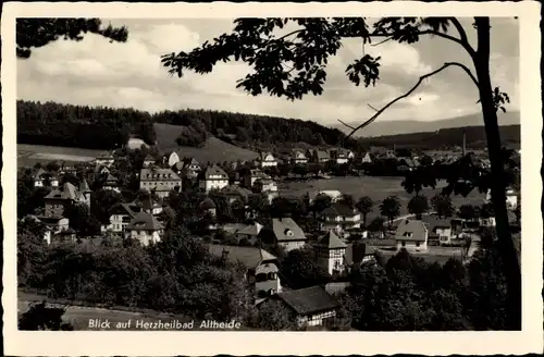 Ak Polanica Zdrój Bad Altheide Schlesien, Blick auf den Ort