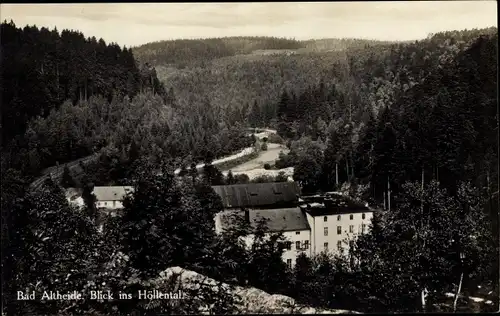 Ak Polanica Zdrój Bad Altheide Schlesien, Höllental