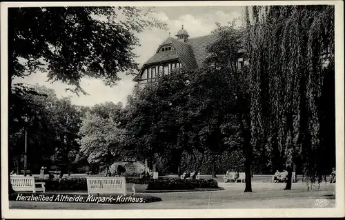 Ak Polanica Zdrój Bad Altheide Schlesien, Kurhaus im Kurpark