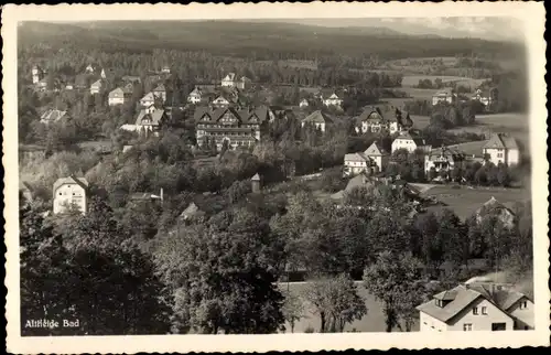 Ak Polanica Zdrój Bad Altheide Schlesien, Blick auf den Ort