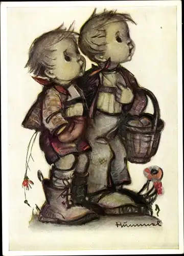 Künstler Ak Hummel, Berta, Gratulanten, Hummelbuch