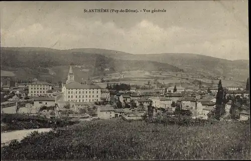 Ak Saint Anthème Puy de Dôme, Vue generale