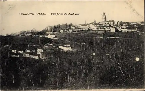 Ak Vollore Ville Puy-de-Dôme, Vue prise du Sud-Est