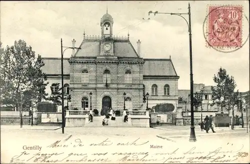 Ak Gentilly Hauts de Seine, Mairie