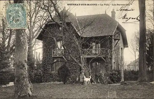 Ak Gournay sur Marne Seine Saint Denis, Les Pervenchers