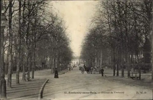 Ak Fontenay sous Bois Hauts de Seine, Avenue de Fontenay