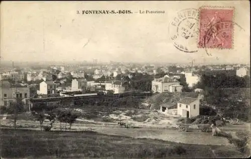 Ak Fontenay S. Bois Hauts de Seine, Panorama