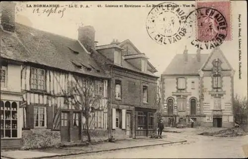 Ak Breuil en Auge Calvados, Une Route de Lisieux