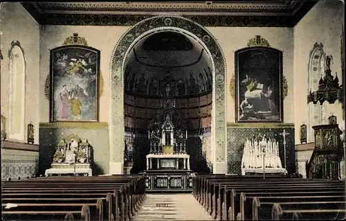 Ak Kirchheimbolanden in der Pfalz, Kath. Kirche, Innenansicht