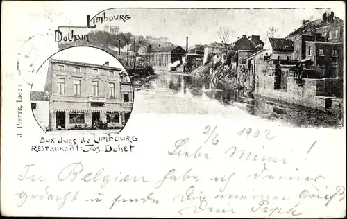 Ak Dolhain Limbourg Wallonien Lüttich, Restaurant Aux ducs de Limbourg, Inh. Jos. Dohet