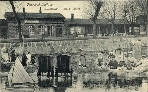 Ak Haffkrug Scharbeutz Ostholstein, Gasthaus Strandperle, Inh. J. Jensen