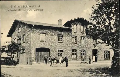 Ak Bokhorst in Holstein, Gastwirtschaft Chr. Grothkop