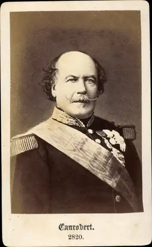 Carte de Visite François Certain de Canrobert, Marschall von Frankreich, Portrait