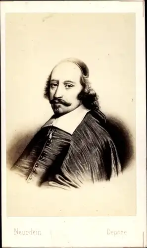 Carte de Visite Kardinal Jules Mazarin, Giulio Mazarini