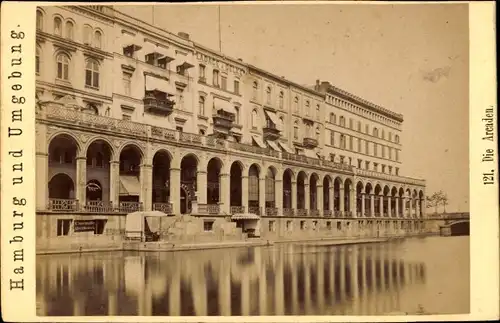 CdV Hamburg um 1880/1890, Die Alsterarkaden