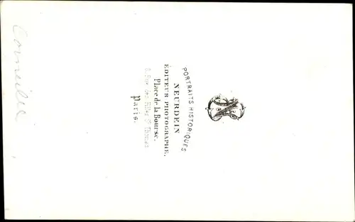 Carte de Visite Französischer Schriftsteller Pierre Corneille