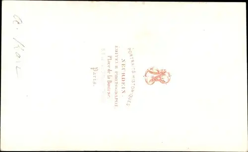 Carte de Visite Dichter A. Kan