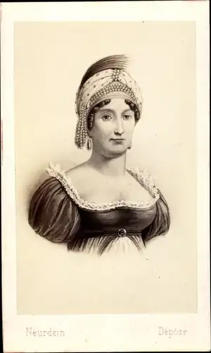 Carte de Visite Laetitia Ramolino, Mutter Napoleon Bonaparates