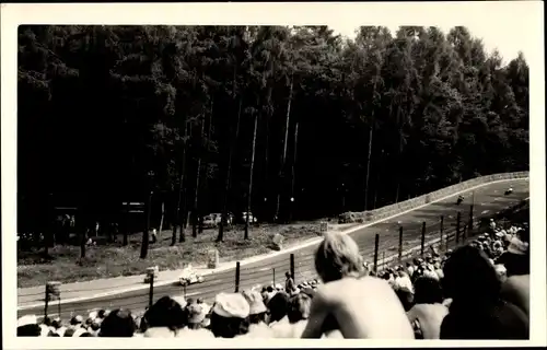 Foto Frohburg in Sachsen, Frohburger Dreieck Rennen, Blick von der Tribüne, Motorräder