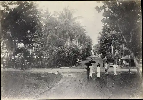 Foto Colombo Sri Lanka, Straßenpartie, Einheimische, Kolonialherren