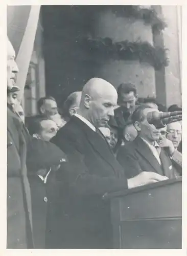 Foto Berlin Schönberg, Bert Sass, Rathaus, Jakob Kaiser mit Konrad Adenauer, Zentrum, CDU