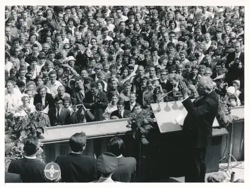 Foto Berlin Schöneberg, Bert Sass, Rathaus, Besuch von US Präsident John F. Kennedy 1963