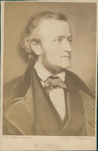 CdV Komponist Richard Wagner, Portrait