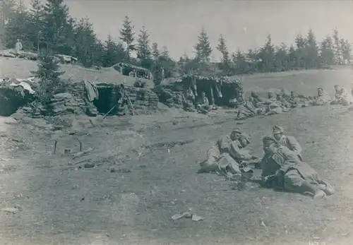 Foto Deutsche Soldaten, Kaiserreich, Lager, Verbündete, Österreich Ungarn, Ostry, 1 WK