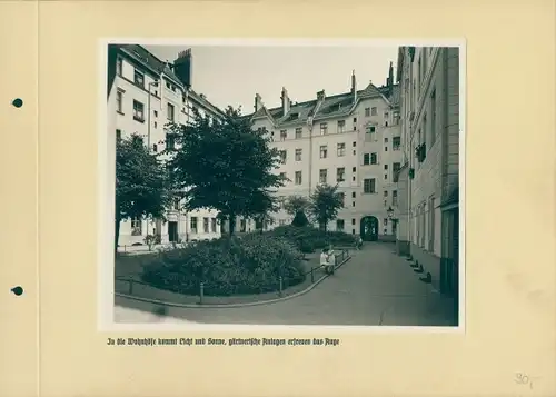 Foto Berlin, Wohnblock, Innenhof, Spar- und Bauverein