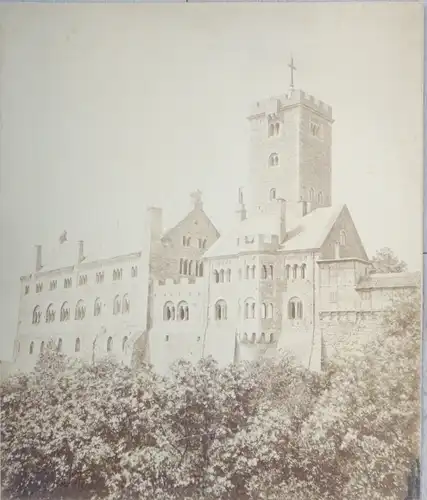 Foto Lutherstadt Eisenach in Thüringen, um 1870, Wartburg