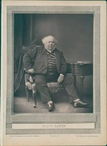 Foto Französischer Maler Jules Janin, um 1870, Portrait