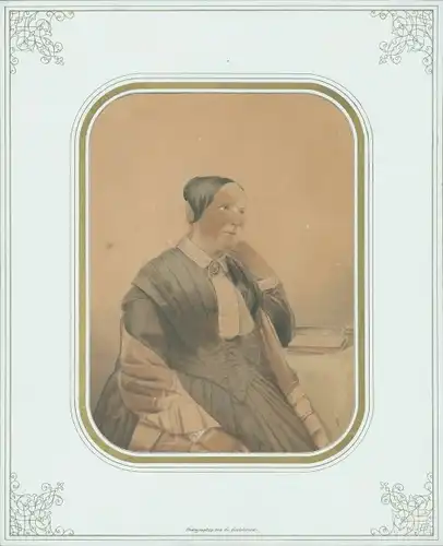 Foto Portrait einer sitzenden Dame, 1849 - 1858