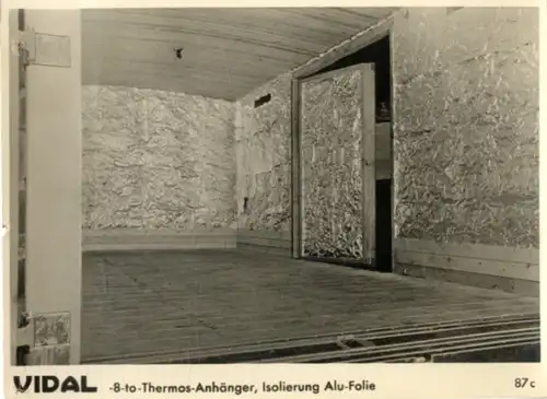 Foto Vidal 8 Tonnnen Thermos Anhänger, Isolierung Alu Folie