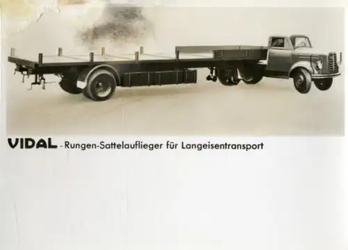 Foto Vidal Rungen Sattelauflieger für Langeisentransport