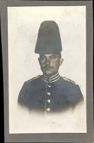 CdV K.u.K. Soldat, Portrait, Federbusch, Kaiserzeit