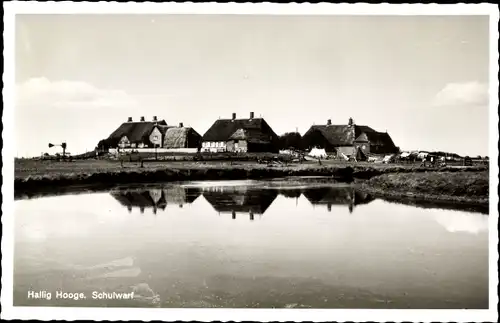 Ak Hallig Hooge in Nordfriesland, Schulwarf