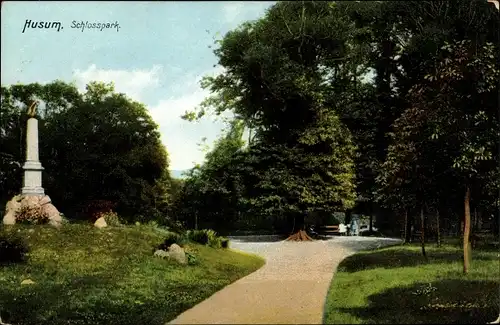 Ak Husum in Nordfriesland, Schlosspark