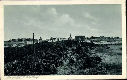 Ak Sankt Peter Ording in Nordfriesland, Blick auf Ortschaft und Umgebung