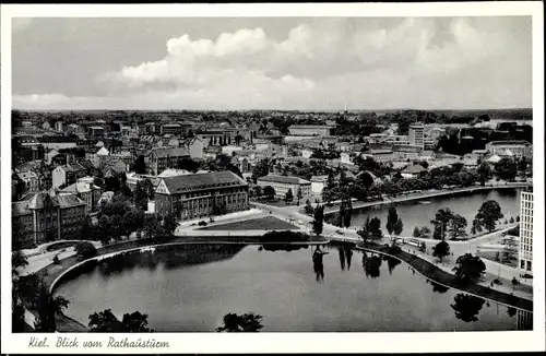 Ak Hansestadt Kiel, Panorama, Vogelschau