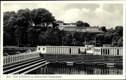 Ak Hansestadt Kiel, Badeanstalt Düsternbrook, Bellevue