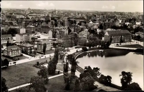 Ak Hansestadt Kiel, Panorama vom Rathausturm